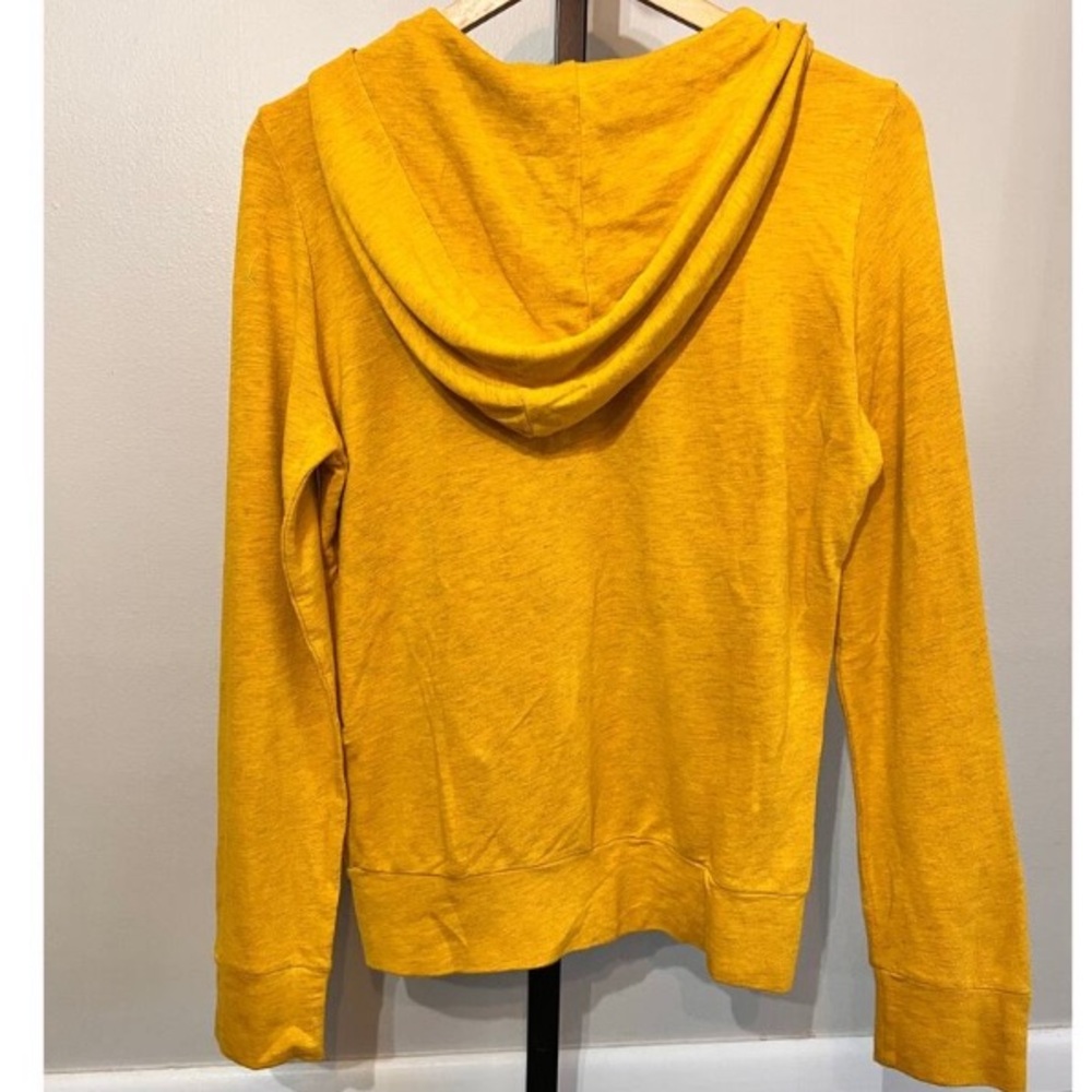 Monrow SuperSoft Long Sleeve Full Zip Lounge Spicy Mustard Medium NWT - Picture 3 of 6
